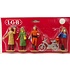 LGB G scale Townspeople with motorcycle 5048