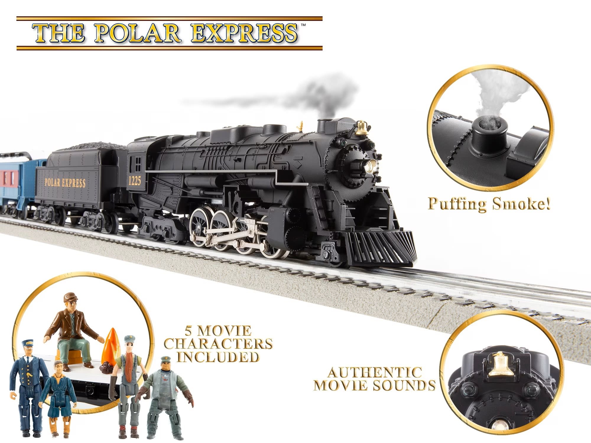 The New 5.0 Lionel O Polar Express LionChief Train Set Disappearing Hobo Car 2123130 Trains on Tracks LLC