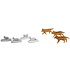 Lionel O Polar Express Wolves & Rabbits Animal Pack # 6-24252