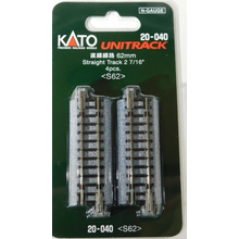 Kato Trains Kato N Scale Straight Track 2 7/16" (62 mm) # 20-040