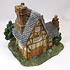 Porcelain Christmas Village Station with clock/watch