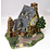Porcelain Christmas Village Station with clock/watch