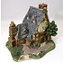 Porcelain Christmas Village Station with clock/watch