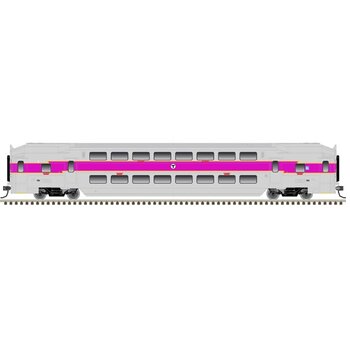 Atlas HO Scale MBTA #754 Modern Commuter Multi-Level Trailer Car # 20 007 397