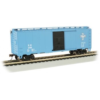 Bachmann HO Silver Series Boston & Maine 40' Steel Boxcar #16003
