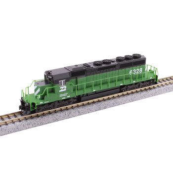 Kato Trains Kato N scale Burlington Northern #6328 SD40-2 # 176-4822