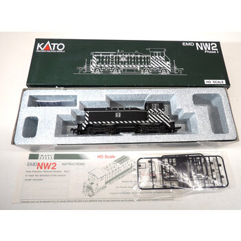 Kato HO Santa Fe #2405 EMD NW2 Phase 1 Diesel Loco # 37-1008