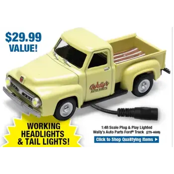 Menards Menards Lighted Wally's Auto Parts 1953 ford truck # 279-4608