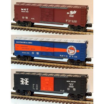 Lionel O 6464 Boxcar series VI 3 car pack 6-19292