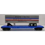 K-line K-Line O Providence & Worcester Classic flat car with BAR trailer