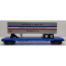 K-line K-Line O Providence & Worcester Classic flat car with BAR trailer