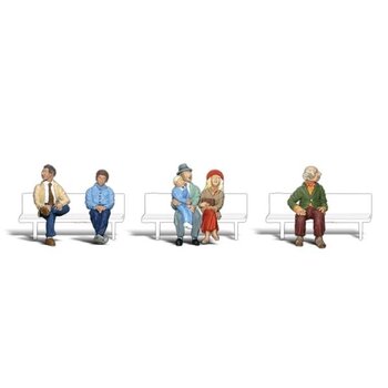 Woodland Scenics O Passengers  sitting # 2731