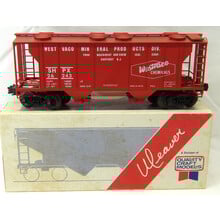 Weaver Trains Weaver O scale 36' Ribbed Covered Hopper West Vaco SHPX 26243