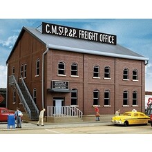 Walthers HO Brick Freight Office # 933-2953