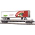 MTH Trains MTH O Hannaford Supermarket Flatcar #2341 with Trailer # 20-95657
