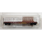 Micro Trains N UP #57000 50' flatcar w/ fishbelly sides 45050