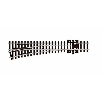 Peco HO Code 80 Medium Radius #6 Turnout - Streamline - Left Hand, Insulfrog  # 552-SL396