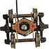 Kadee Kadee # 590 HO Scale Bettendorf - AAR Electrical Pickup Self Centering Caboose Trucks with 33" Smooth Back Wheels - HGC