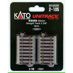 Kato Trains Kato HO Unitrack 2-3/8 Straight Tracks (4Pk) # 2-105
