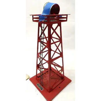 Lionel O27 No. 394 Rotary Beacon tower red painted version (A), no box (1949)