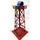 Lionel O27 No. 394 Rotary Beacon tower red painted version (A), no box (1949)
