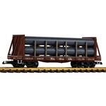 Piko G Scale D&RGW Bulkhead Flat w/ Pipe Load # 38795