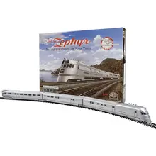 Con-Cor Con-Cor N Scale Burlington Route CB&Q Pioneer Zephyr 3 Car Set # 001-8731