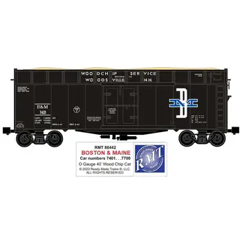 Ready Made Trains Ready Made Trains Boston & Maine WoodChip Hopper car # RMT-86442