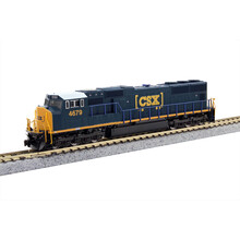 Kato Trains Kato N Scale DC CSX #4679 SD70m Flat Radiator Diesel Loco # 176-7616