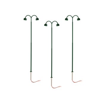 Lionel HO Double Arm Lamp Green Post ( 3 Pack ) # 2456010