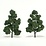 Woodland Scenics Medium Green Trees 7" to 8 # 1518" (2)