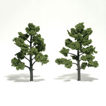 Woodland Scenics 2 pack Deciduous - 5 to 6" Light Green # 1512