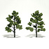 Woodland Scenics 2 pack Deciduous - 5 to 6" Light Green # 1512