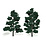 Woodland Scenics Dark Green 6"-7" Trees # 1517
