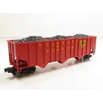 Lionel O 1996 Delaware & Hudson 3-Bay Hopper 6-17127