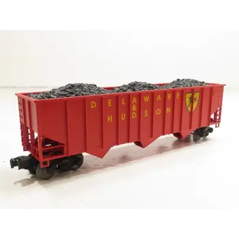 Lionel O 1996 Delaware & Hudson 3-Bay Hopper 6-17127