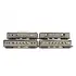 MTH Trains MTH O 1997 NYC Lightning Stripe 4 car passenger set 30-6080