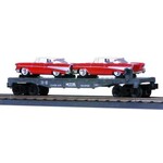 MTH Trains MTH 1997 O MTH lines Semi-scale flatcar w/ Ertl '57 Chevy 30-7610