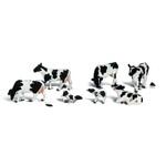 Woodland Scenics O Animal Figures Holstein Cows pkg (7) # 2724