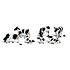 Woodland Scenics O Animal Figures Holstein Cows pkg (7) # 2724
