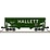 Atlas N scale Hallett #9924 2 Bay Offset Hopper Car # 50 006 138