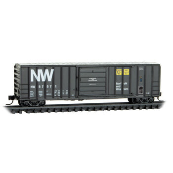 Micro Trains N Norfolk & Western 50' Rib side boxcar 02500456