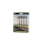 Woodland Scenics HO Pre-Wired Utility System Double Crossbar Poles # US2266