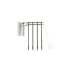 Woodland Scenics HO Pre-Wired Utility System Double Crossbar Poles # US2266