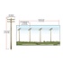 WDS Lgt Sys Just Plug  HO Pre-Wired Double Crossbar Poles # US2266