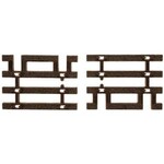 Atlas HO Code 83 wood End Tie Sections # 598