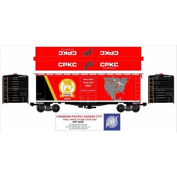 Ready Made Trains Ready Made Trains O Gauge Can Pacific Kansas City 40' PS-1 Boxcar # RMT96455