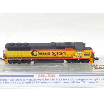 ATLAS N scale Chessie #8587 EMD SD-50 Diesel  49301