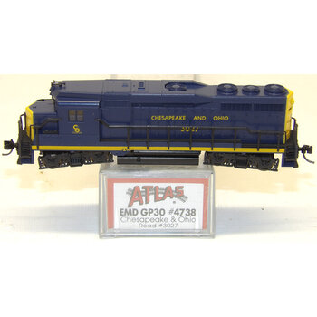 ATLAS N scale Chesapeake & Ohio #3027 EMD GP30  Diesel 4738