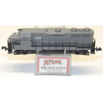 ATLAS N scale Undecorated EMD GP35 Diesel w/ Dynamic Brake 4626